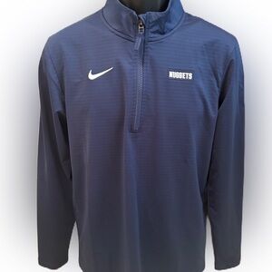 BNWT Nike Men’s Dri-Fit Long Sleeve NBA Denver Nuggets Quarter Zip Up. Small